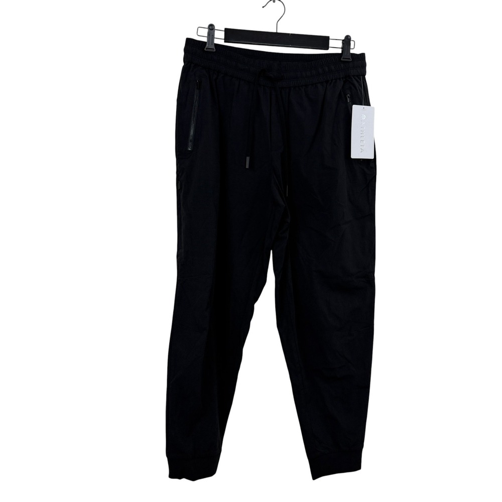Athleta Trekkie North Jogger Womens Medium Black Athletic Hiking Pants Zip NWT